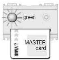 green MASTER card