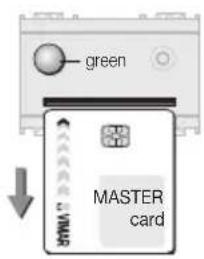 green MASTER card