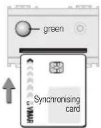 green Synchronising card