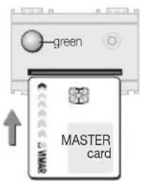 green MASTER card