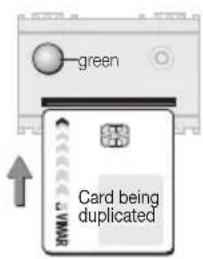 green Card being duplicated