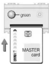 green MASTER card