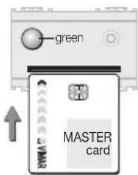 green MASTER card