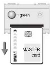 green MASTER card