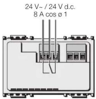 24 V~ / 24 V d.c. 8 A cos Ø 1