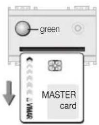 green MASTER card