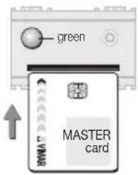 green MASTER card