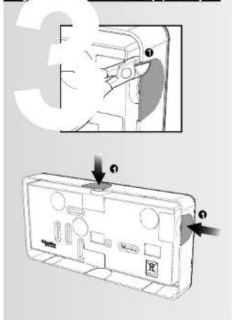 Diagram showing a device with labeled ports and directional arrows, likely illustrating a mechanical or electronic component assembly.