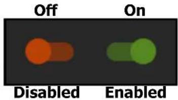 Off Disabled On Enabled
