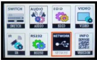 SWITCH AUDIO ED/D VIDEO IR RS232 NETWORK INFO VOLUME RS232 REFERENCE REFERENCE