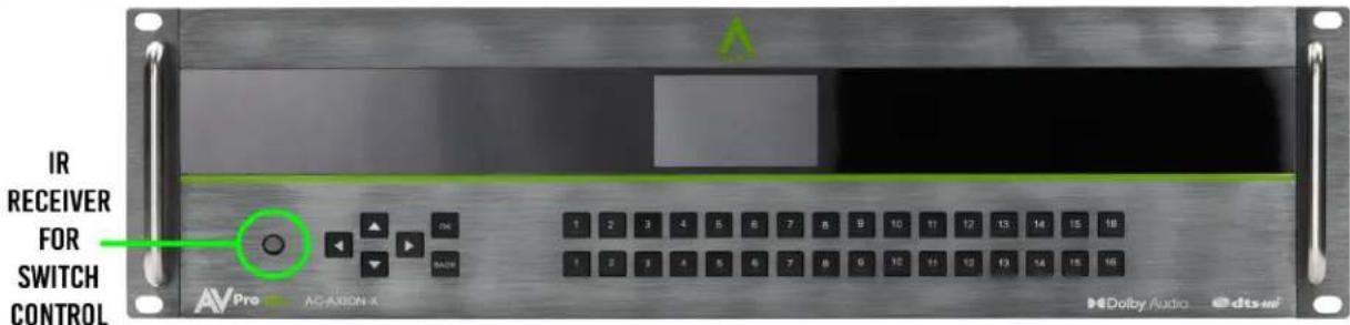 IR RECEIVER FOR SWITCH CONTROL AV Pro AC-AXION-X 1 2 3 4 5 6 7 8 9 10 11 12 13 14 15 16 1 2 3 4 5 6 7 8 9 10 11 12 13 14 15 16 1 2 3 4 5 6 7 8 9 10 11 12 13 14 15 16 Dolby Audio dts-mf