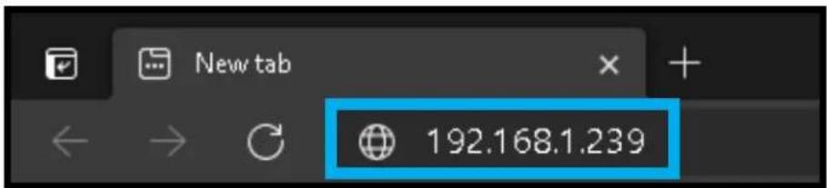 New tab 192.168.1.239