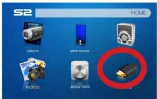 S2 HOME VIDEO MIRRORING PHOTOS BRIGHTNESS