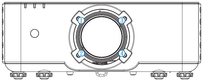 OPTOMA ZK1320 - Effectuer le réglage de la ligne de visée - 1