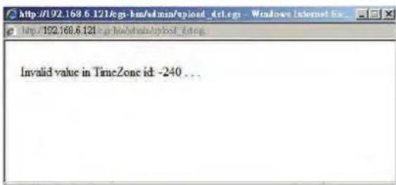 Invalid value in TimeZone id -240...
