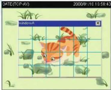 Illustration of a cartoon cat peeking through a grid with grass and leaves (no text or symbols)