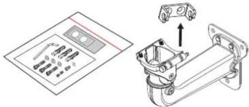 Technical illustration of a mechanical assembly with exploded view and assembled detail (no text or symbols)