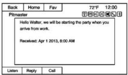 Back Home Fav 72°F 12:00 Pltmaster Hello Walter, we will be starting the party when you arrive from work. Received: Apr 1 2013, 8:00 AM Listen Reply Call