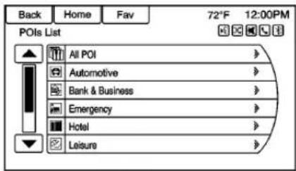 Back Home Fav 72°F 12:00PM POIs List All POI Automotive Bank & Business Emergency Hotel Leisure