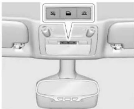 Diagram of a car air conditioner unit with labeled buttons for fan, printer, and door panel