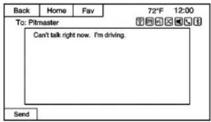 Back Home Fav 72°F 12:00 To: Pitmaster Can't talk right now. I'm driving. Send
