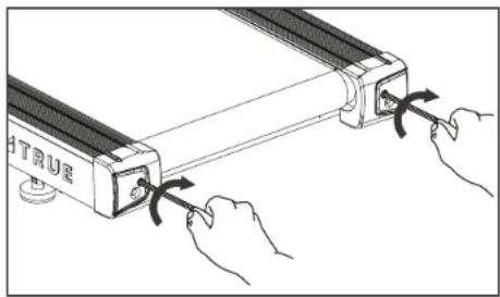 True Launch - To tension the running belt: - 1