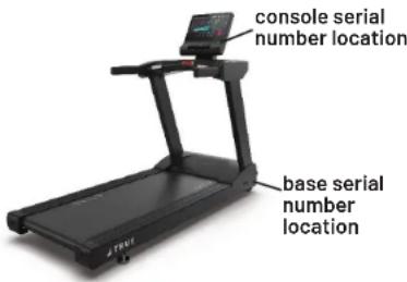 console serial number location base serial number location