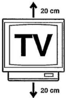 20 cm TV 20 cm