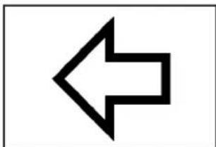 Simple black left-pointing arrow symbol on white background (no text or labels).