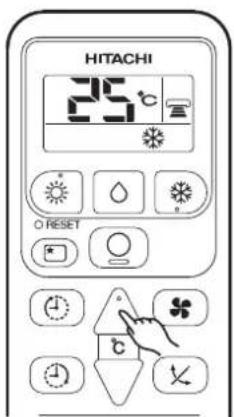 HITACHI 25°C O RESET