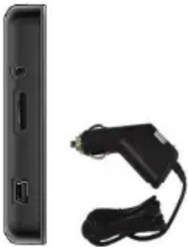 Side view of a black electronic device with two connected cables (no visible text or symbols)