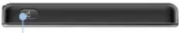 Pure graphical element of a button or knob with no text or symbols
