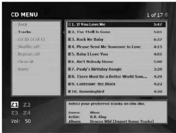 CD MENU Back Tracks CD 10 (1 of 1) Shuffle: off Repeat: off Clear all Store 1. If You Love Me 5:47 2. The Thrill Is Gone 5:01 3. Rock Me Baby 6:37 4. Please Send Me Someone to Love 4:15 5. Baby I Love You 4:01 6. Ain't Nobody Home 5:00 7. Pauly's Birthday Boogie 3:39 8. There Must Be a Better World Som... 4:29 9. Confessin' the Blues 4:22 10. Hummingbird 4:20 Select your preferred tracks on this disc Genre: Blues Artist: B.B. King Album: Deuges Wild [Import Bonus Tracks] Vol: 50