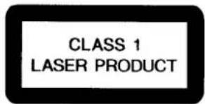CLASS 1 LASER PRODUCT