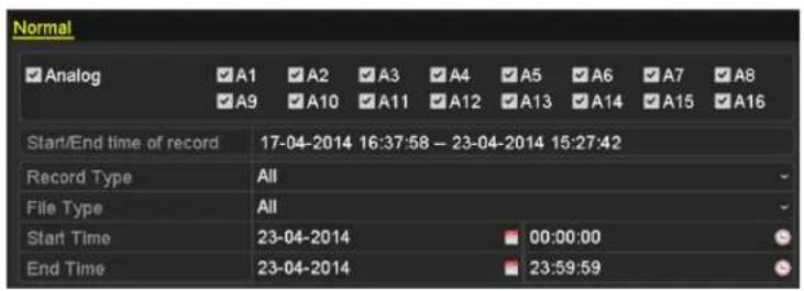 Normal Analog A1 A2 A3 A4 A5 A6 A7 A8 A9 A10 A11 A12 A13 A14 A15 A16 Start/End time of record 17-04-2014 16:37:58 - 23-04-2014 15:27:42 Record Type All File Type All Start Time 23-04-2014 00:00:00 End Time 23-04-2014 23:59:59