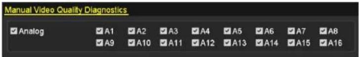 Manual Video Quality Diagnostics Analog A1 A2 A3 A4 A5 A6 A7 A8 A9 A10 A11 A12 A13 A14 A15 A16