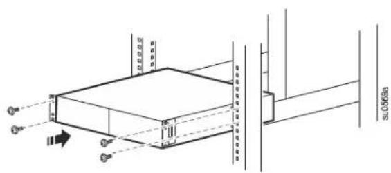 APC SMX040 - Four-post rack installation - 3
