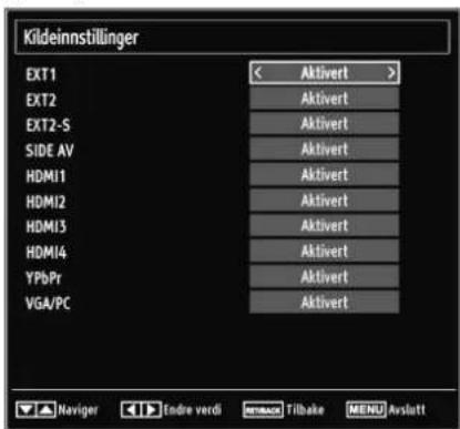 Andersson LED556FDC PVR - Konfi gurere kildeinnstillinger - 1