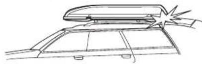 Line drawing of a car front cover with exhaust plume (no text or symbols)