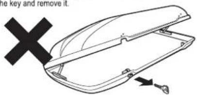 the key and remove it.