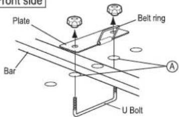 Front side Plate Belt ring Bar U Bolt A