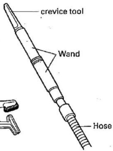 crevice tool Wand Hose