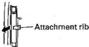 Attachment rib
