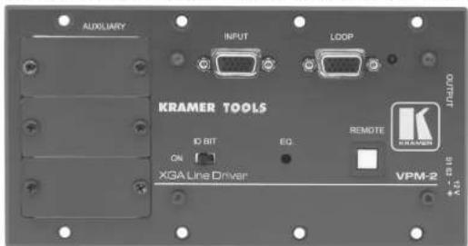AUXILIARY INPUT LOOP KRAMER TOOLS ID BIT EQ: ON XGA Line Driver REMOTE VPM-2 OUTPUT