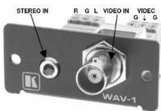 STEREO IN R G L VIDEO IN VDEC G ↓ G WAV-1