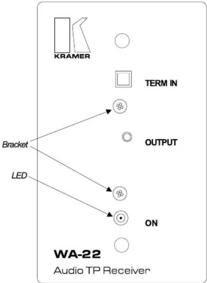 Kramer FRAME-1G - WA-22 Audio TP Receiver - 1