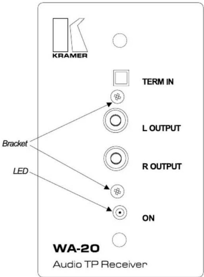 Kramer FRAME-1G - WA-20 Audio TP Receiver - 1