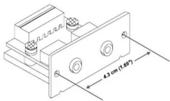 4.3 cm (1.69°)