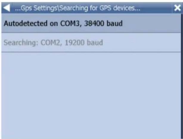 Autodetected on COM3, 38400 baud Searching: COM2, 19200 baud