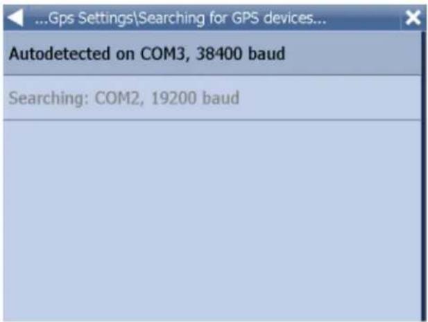 Autodetected on COM3, 38400 baud Searching: COM2, 19200 baud